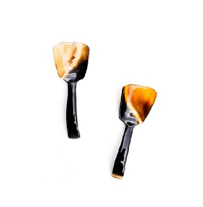 Bonne qualité corne couverts cuillère fourchette couteau ensemble avec manche en bois Table Dessert nouveauté écologique - Product Image 2