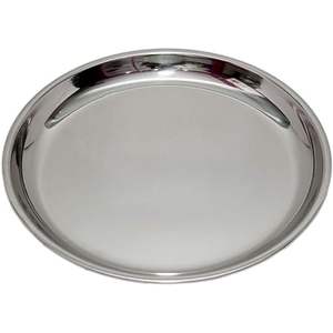 Plateau de bordure en acier inoxydable poli argenté de Style chic pour mariage à la maison ou décor de Table de cuisine vendeur recommandé - Product Image 1