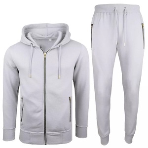 ชุดวอร์มกางเกงวิ่งมีฮู้ดสำหรับผู้ชายชุดวอร์มพื้นฐานสำหรับเด็กผู้ชายชุดวิ่งจ๊อกกิ้งพื้นมีซิประบายอากาศได้ดี - Product Image 3