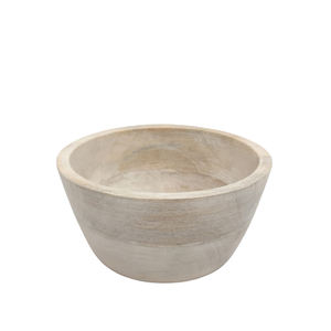 Diseño clásico Mango Wood Server Ware Cuenco redondo Color natural Ensaladera para cocina y decoración de bodas - Product Image 5