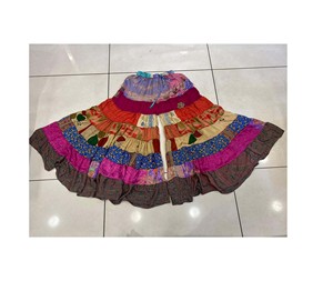 Pantalon Boho Hippie Patchwork Palazzo avec poches latérales Taille unique S à 2xl - Product Image 6