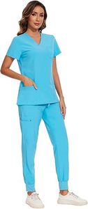 Personalizado de alta calidad de moda de las mujeres Scrub Suit Modern Fit Healthcare Uniforme para clínicas y hospitales - Product Image 4