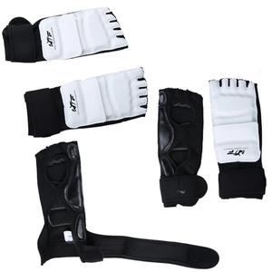 High Quality Unisex PU Ankle Guards Karate Kick Boxing Instep Equipment Basic Protection Wholesale Martial Arts Clothing - Product Image 1
