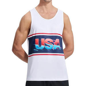 OEM Custom Logo Sublimation Print Sleeveless Fitness <b>Running</b> Vest Gym Tank Top Women <b>Running</b> Shirts <b>Singlet</b> - Product Image 2
