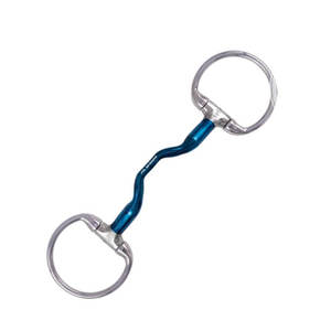 Bombers Mors de cheval en acier inoxydable Happy Tongue Eggbutt Snaffle, conception ergonomique portée pour un soulagement maximal de la langue, contact stable - Product Image 6