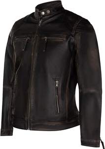 Chaqueta de motorista de cuero genuino personalizada de alta calidad, chaqueta de invierno transpirable con cuello levantado de estilo clásico a la moda informal para motocicletas - Product Image 3