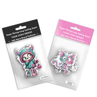 Désodorisant en feuille personnalisé, super puissant, à suspendre, parfum d'air, thème Halloween Gothique Cartoon, pour station-service