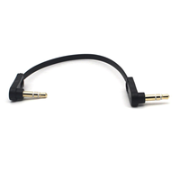 Câble d'extension pour casque d'écoute 3.5mm, 15cm 1/8 "3.5mm TRS mâle vers TRS mâle Câble audio pour prise stéréo Cordon AUX pour casque, autoradio
