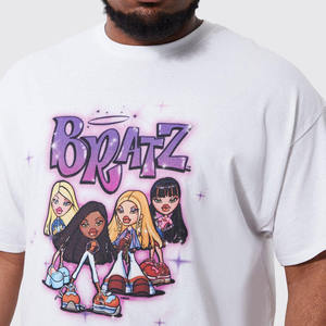 Lo último en camisetas de talla grande para hombre, 100% de algodón con hombros descubiertos camisetas blancas, camisetas de gran tamaño con serigrafía para hombre a la venta - Product Image 4