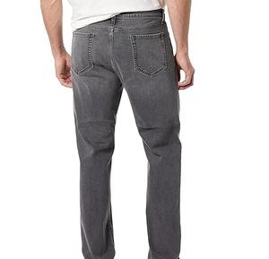 กางเกงยีนส์ผ้ายีนส์สีเทาสำหรับผู้ชายกลางแจ้งกระดุมหน้าแบนลำลองซักได้ระบายอากาศ - Product Image 2