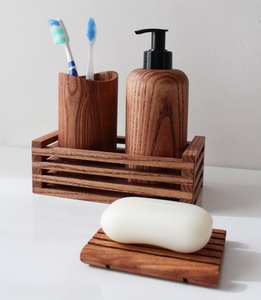 Ensemble de salle de bain en bois de haute qualité Ensemble de salle de bain d'hôtel en bois naturel Article ménager Ensemble de salle de bain en bois le plus vendu - Product Image 6