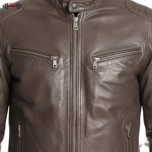 Chaqueta de Motociclista de Cuero Sintético Negra Personalizada para Hombre, de Alta Calidad, Informal, de Invierno, con Decoración de Borlas, Cremallera y Opción de Talla Grande - Product Image 5