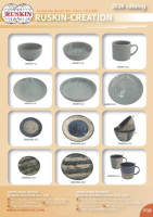 Assiette à dessert en grès céramique de qualité supérieure 3460799A-27, style nordique, passe au lave-vaisselle, motif uni, courbes simples, 150 ml