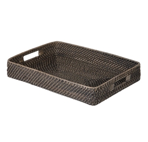 Premium Wooden <b>Tray</b> in <b>Warm</b> Honey Color with Rectangular Shape and Woven Design Perfect for Serving and Home Organization - Product Image 3
