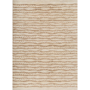 Alfombras Anudadas a Mano de Lana Afgana Color Marfil, Modelo IA-1953, para Uso Doméstico - Product Image 1