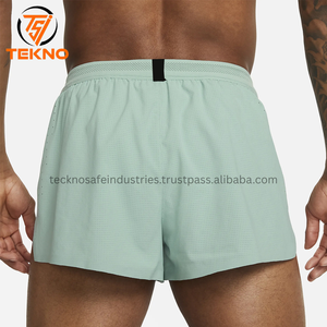 2025 tendance en gros de haute qualité hommes Gym maille Shorts avec Logo personnalisé conception coton Shorts noir décontracté plaine quantité - Product Image 2