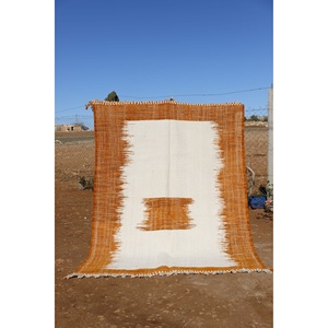 Fabriqué à la main grand Kilim tapis plat tissage tressé Technique 10mm épaisseur motif abstrait pour chambre salon couloir adolescents - Product Image 1