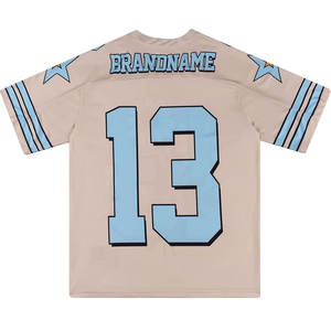 Uniformes de football américain personnalisés de meilleure qualité, respirants à séchage rapide et sublimés avec manches courtes - Product Image 2