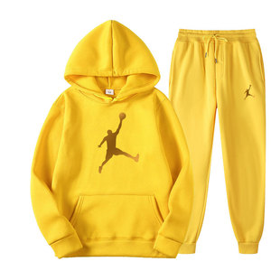 Conjunto de ropa deportiva para hombre de 2 piezas de Otoño/Invierno, chaqueta con capucha estampada y pantalones de chándal, chándal para correr para hombre, ropa, chándales para hombre - Product Image 6