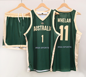 ชุดบาสเก็ตบอลน้ำหนักเบาคุณภาพสูง IRSA SPORTS เสื้อและกางเกงแบบสั่งทำพิเศษด้วยเทคนิคการพิมพ์แบบระเหิด รุ่น IS-301 โรงงานรับผลิตแบบ OEM ODM - Product Image 1