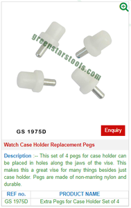 GS 1975D Aluminum Pegs for <b>Watch</b> <b>Case</b> Holder Replacement Essential Jewelry Tools & Equipment - Product Image 2