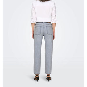 Premium Quality Casual <b>Women's</b> Wide Leg Denim <b>Jeans</b> Pants <b>Button</b> <b>Fly</b> High Waist 100% Cotton Quick Dry Breathable Fashion Design - Product Image 3