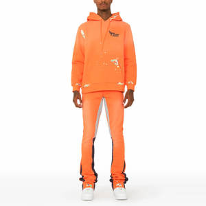 ชุดวอร์มแฟชั่นผู้ชาย ดีไซน์กางเกงขาบาน สวมใส่สบาย เหมาะสำหรับพักผ่อน - Product Image 1