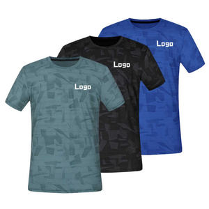 เสื้อยืดวิ่งของผู้ชายใส่สบายแห้งเร็วน้ำหนักเบาชุดออกกำลังกายกลางแจ้งฟิตเนสและวิ่งทุกวัน - Product Image 6