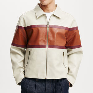 Vestes en cuir tendance pour hommes, vestes en cuir de qualité supérieure, faites à la main, vêtements d'extérieur, look décontracté, veste en cuir chaude - Product Image 1