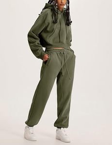 ชุดวอร์มลำลองสไตล์ฮิปฮอปสำหรับทุกเพศ ไซส์ XXL เหมาะสำหรับใส่ในฤดูหนาว ชุดเซ็ต 2 ชิ้น - Product Image 4