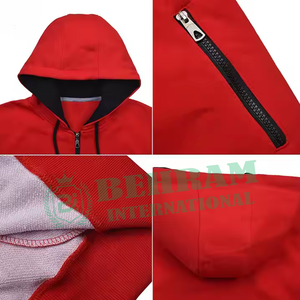 High Quality Zipper Hoodie Unisex Regular Fit Cotton Fleece/French Terry Quick Dry & Breathable Winter Streetwear Sweatshirt - Product Image 3