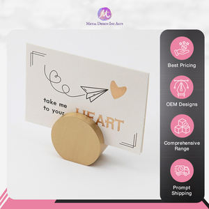 100% calidad asegurada más vendida oro clásico redondo lugar tarjeteros latón menú tarjetero a precio de mercado competitivo - Product Image 6