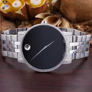 Modelos calientes Reloj de pulsera para hombres de negocios Reloj de moda clásico de acero inoxidable y diamantes - Product Image 1