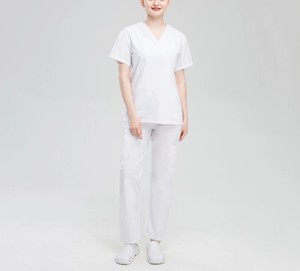 OEM Custom Women's Uniforms <b>Scrub</b> <b>Tops</b> Straight Pants Pet Clinic Nursing Workwear Sets Dental Tooth Check Stretch Nurse Uniform - Product Image 5
