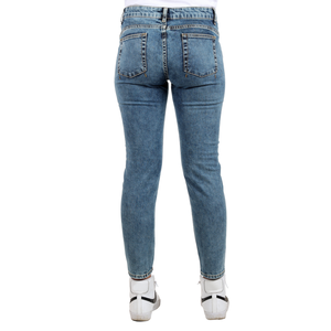 กางเกงยีนส์ลายหินอ่อนสไตล์อิตาลีสำหรับผู้หญิงผ้า98% ผ้ายืดมีซิป2% ยี่ห้อ - Product Image 3