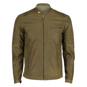 Blouson d'hiver vintage de haute qualité pour homme, style racer, col montant zippé, en peau de mouton, design personnalisé, décontracté, en laine et PU, fermeture éclair OEM - Product Image 4