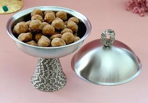 Bol au design classique de luxe pour la maison Décor de table à manger d'hôtel Couleur argent Fruits secs Snack Dates et bols à fruits Fournitures d'hôtel - Product Image 5