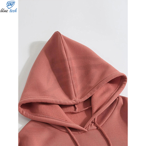 Streetwear Sweat à capuche lourd en coton polaire surdimensionné Fabricant de sweats à capuche courts personnalisés Unisexe - Product Image 5