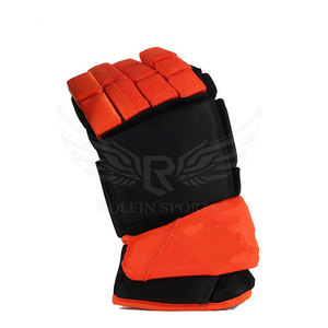 Gants de hockey sur glace en cuir cousu de qualité supérieure, confort lisse, adhérence rapide, sangle de poignet réglable, protection UV - Product Image 3