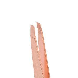 Pince à épiler professionnelle en acier inoxydable de qualité supérieure, à pointe inclinée, pour l'épilation des sourcils, extension de cils, pince à épiler pointue pour la beauté - Product Image 2