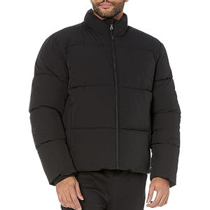 Veste matelassée pour hommes de style dernier cri couleur noire de haute qualité sur mesure hiver chaud et respirant longue longueur vente en gros - Product Image 1