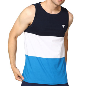 เสื้อกล้ามผ้าฝ้าย100% สำหรับผู้ชายเสื้อกล้ามไซส์ใหญ่สำหรับฟิตเนสเสื้อกล้ามฤดูร้อนงาน OEM - Product Image 1