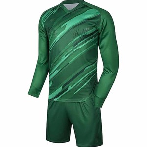 Conjunto Profesional de Uniforme de Portero de Fútbol - Camiseta de Portero con Cuello en V de Poliéster de Secado Rápido y Transpirable, Pantalones Cortos y Calcetines - Para Hombre Adulto - Product Image 6