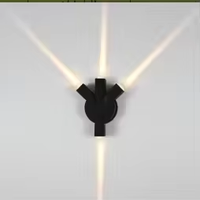 Lampe murale LED circulaire étanche pour extérieur, idéale pour villas, hôtels et aménagements paysagers