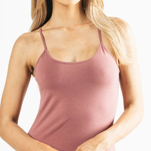 Camisole Décolleté Scoop Ourlet Profil Bas Bretelles Cranberry Ice Femmes Pleine Longueur Premium Débardeur 92% Coton - Product Image 6