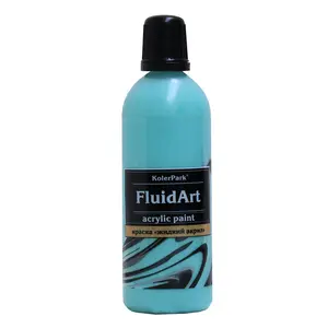 Decorative acrylic paint for Fluid Art (liquid acrylic), turquoise