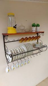 Couleur argent fini Porte-ustensiles en fer fait à la main porte-ustensiles de vente chaude pour une utilisation polyvalente fabricant de rack personnalisé - Product Image 4
