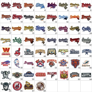 Parche Metálico Hecho a Mano con Logotipo de Equipo de Fútbol Americano y Béisbol, Calcomanía Deportiva para Autos y Equipamiento - Product Image 2