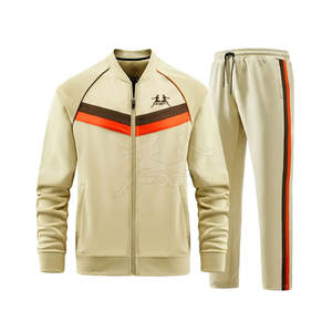 Chándal deportivo para hombre con tela transpirable y diseño ajustado, chándal deportivo personalizado con chaqueta con cremallera - Product Image 1