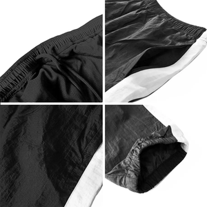 Cortavientos impermeable cálido 2025, chándal holgado, conjuntos cortavientos, chándal reflectante liso de nailon en blanco para hombre - Product Image 3